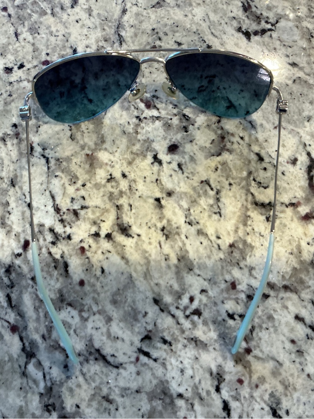 Tiffany & Co. “Return to Tiffany” Aviator Sunglasses-Silver/Tiffany Blue - Picture 9 of 12